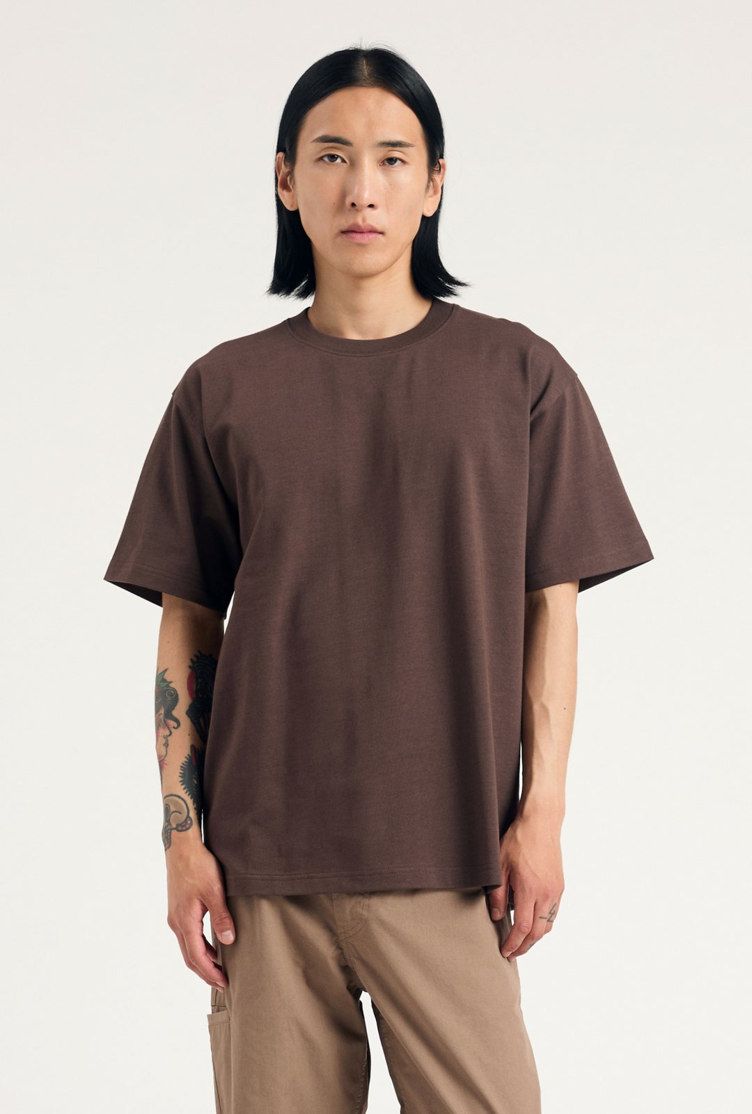 Norse Projects Standard Heavy Loose T-Shirt - Seal Brown