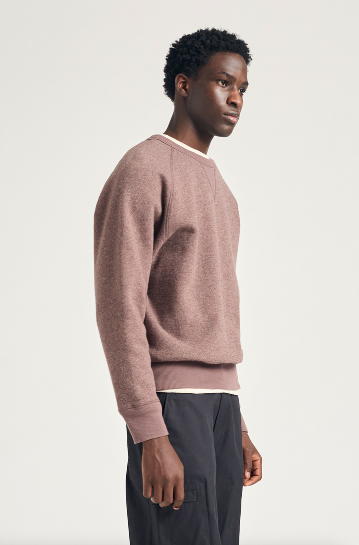 Norse Projects Marten Relaxed Cotton Wool Sweatshirt - Walnut