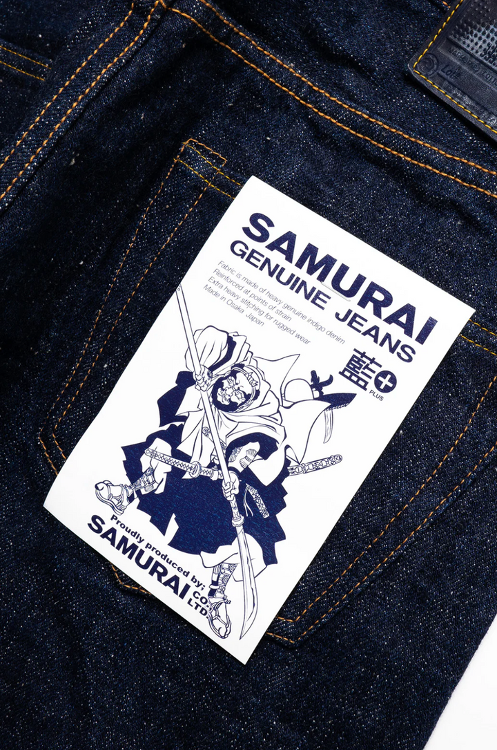 Samurai 18oz Natural Indigo Denim [S211AX]