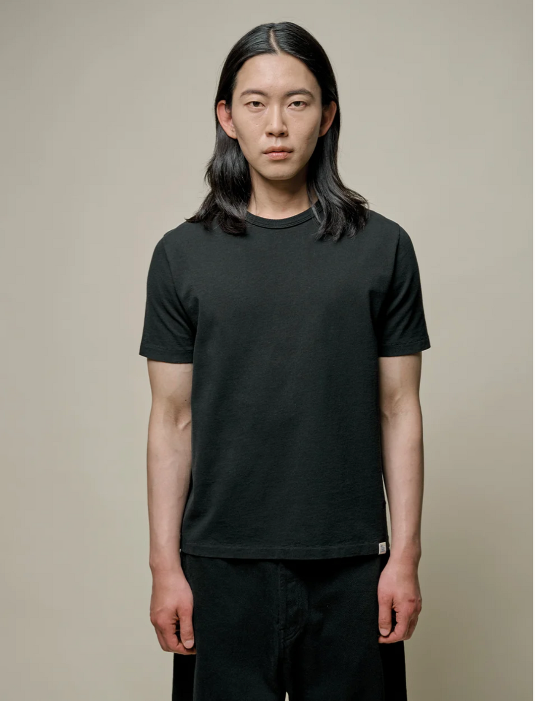 Merz b. Schwanen TEE02 Classic Cotton Jersey T-Shirt - Black
