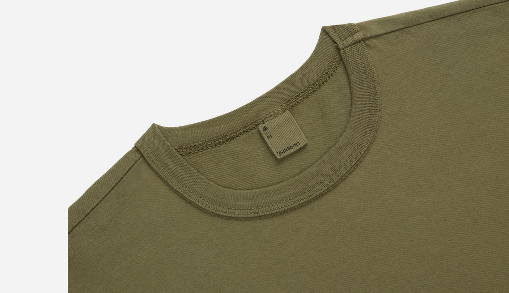 3sixteen Garment Dyed Pima T-shirt - Military Green