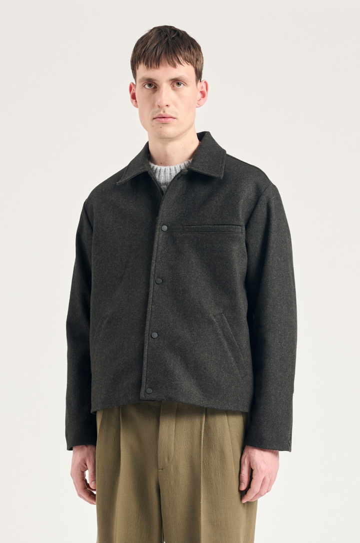 Norse Projects Kai Nobel Wool Jacket - Beech Green