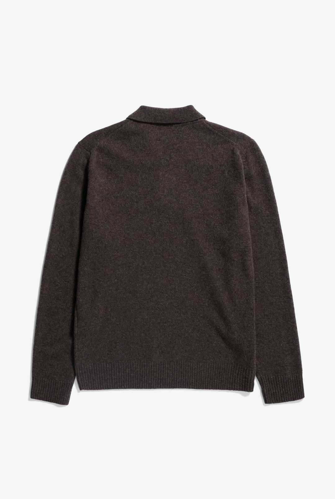 Norse Projects Standard Merino Lambswool Polo - Heathland Brown