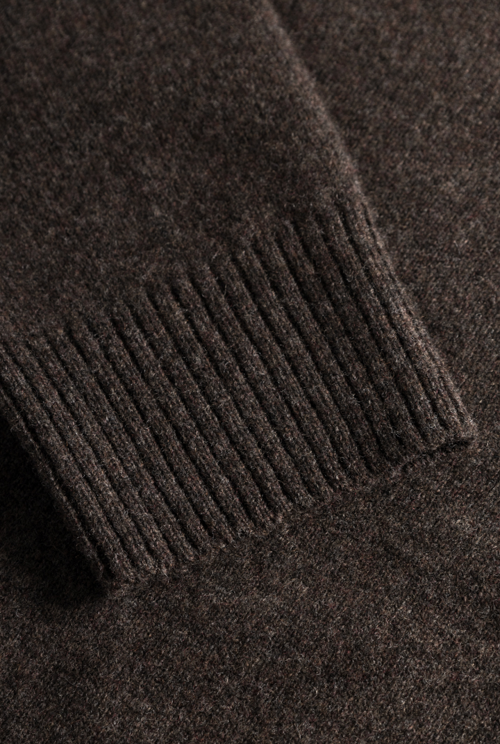 Norse Projects Standard Merino Lambswool Polo - Heathland Brown