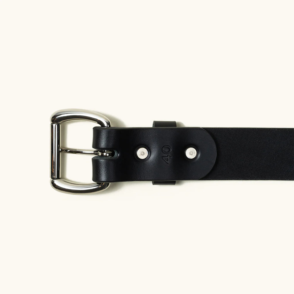 Tanner Goods Standard Belt - Black/Stainless