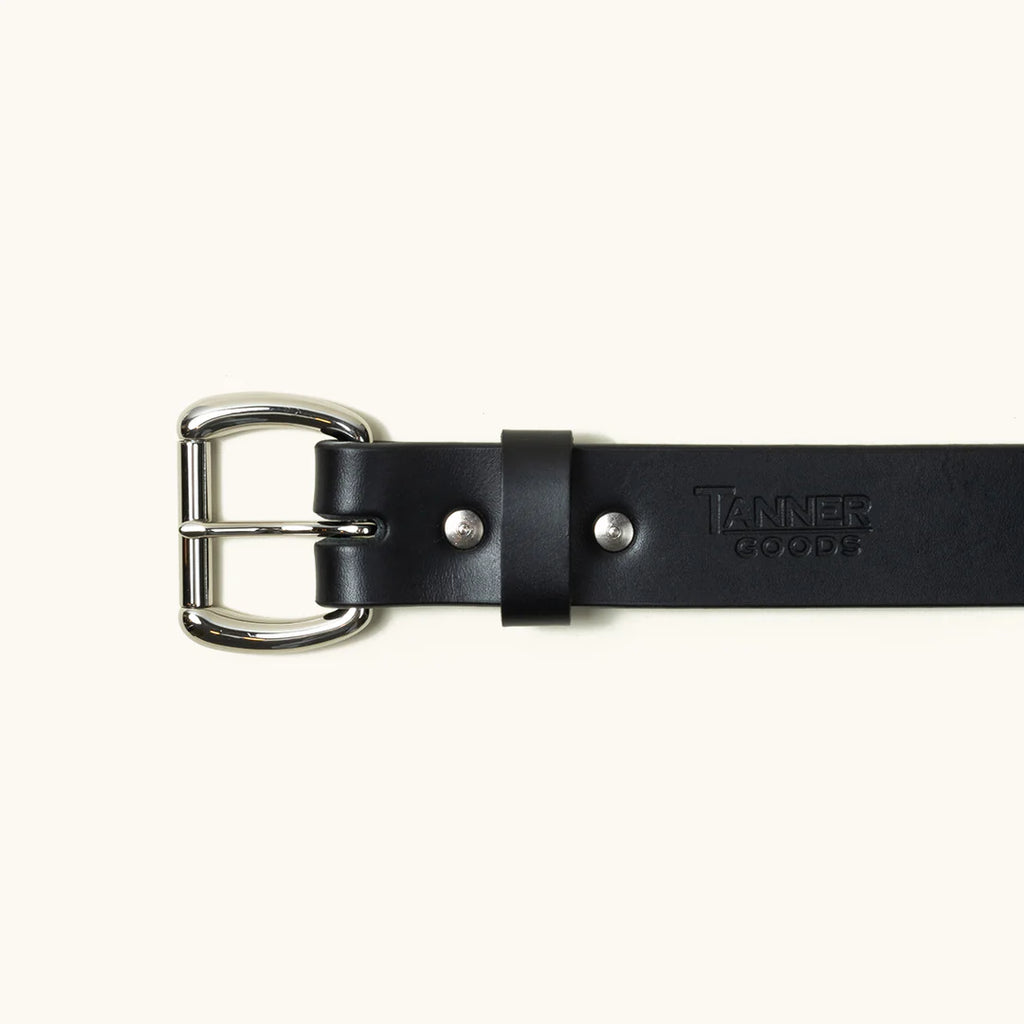 Tanner Goods Standard Belt - Black/Stainless