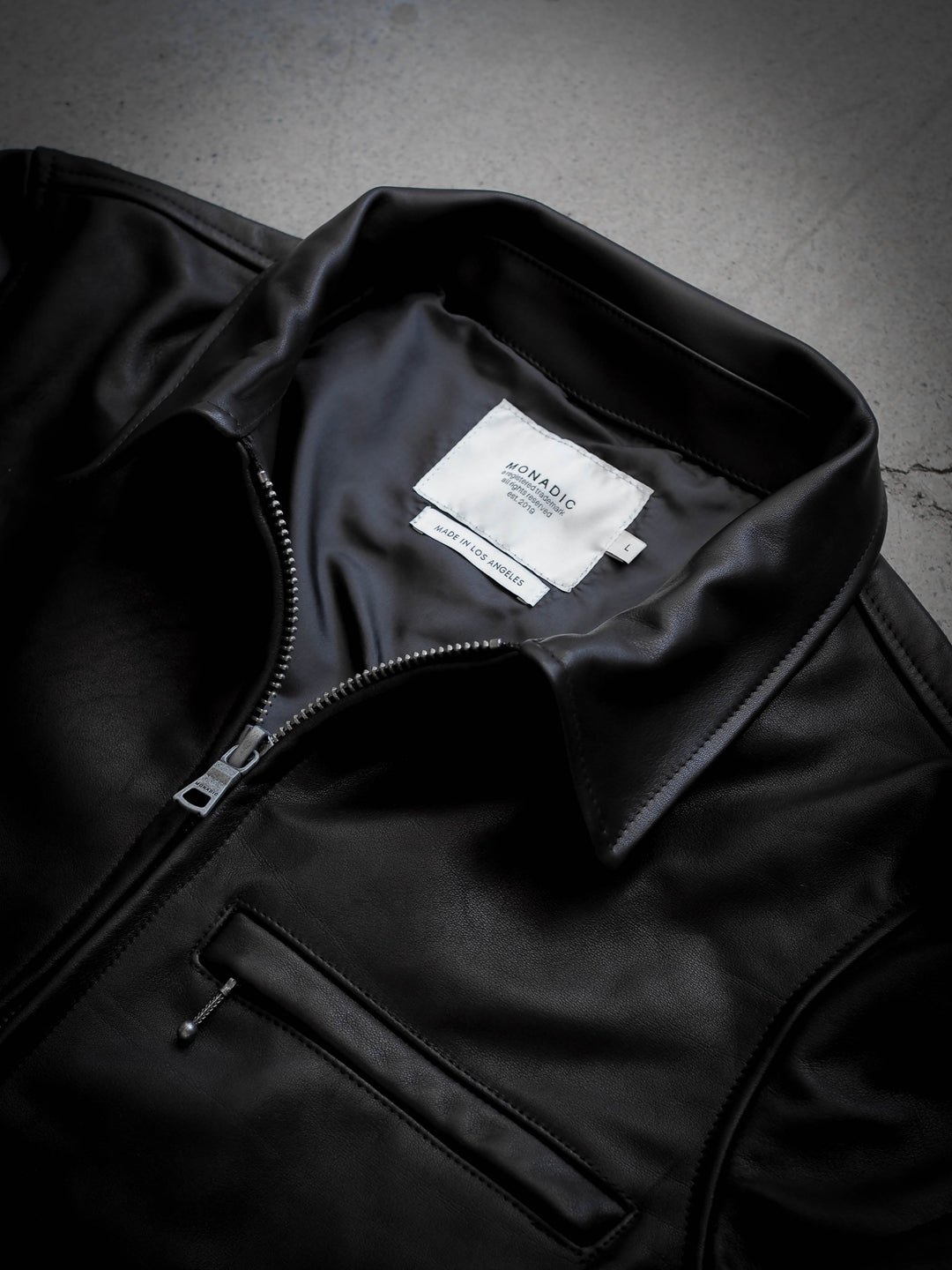 Monadic - Station Jacket Black London Leather