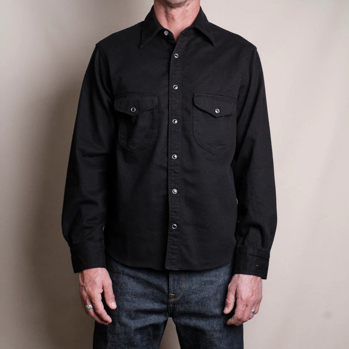 Freenote Cloth Long Sleeve Bodie - Black Twill