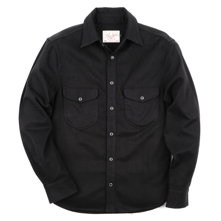 Freenote Cloth - Bodie LS Black Twill
