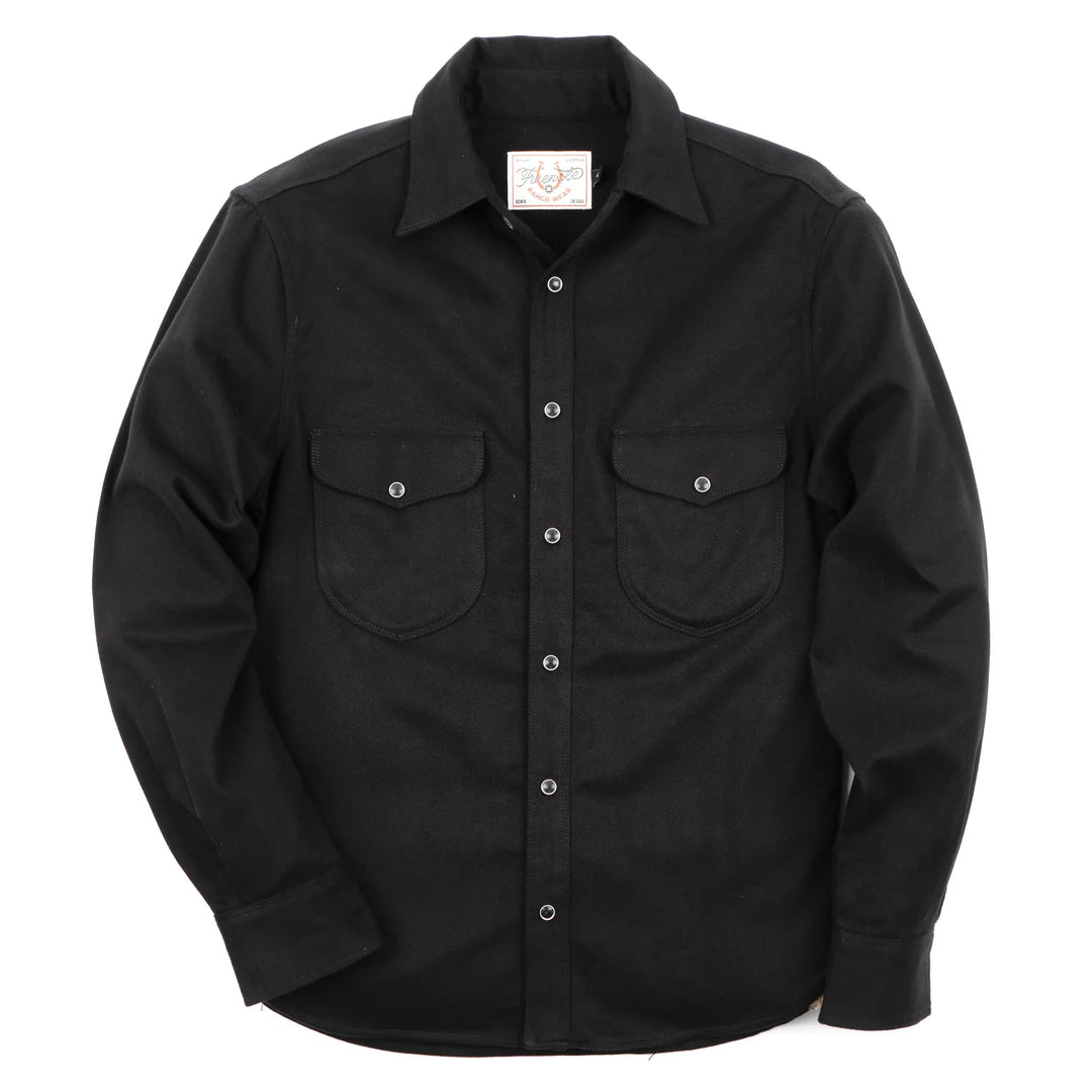 Freenote Cloth Long Sleeve Bodie - Black Twill