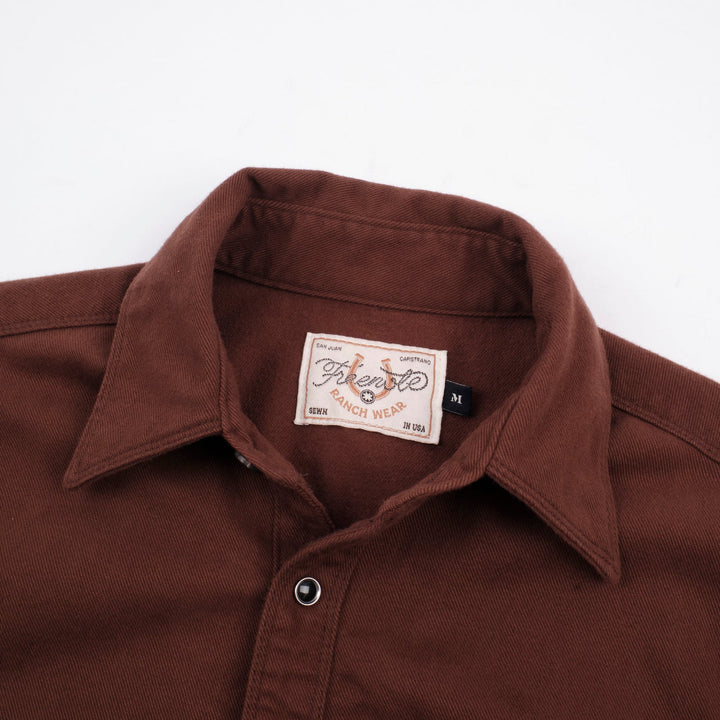 Freenote Cloth - Bodie LS Brown Twill
