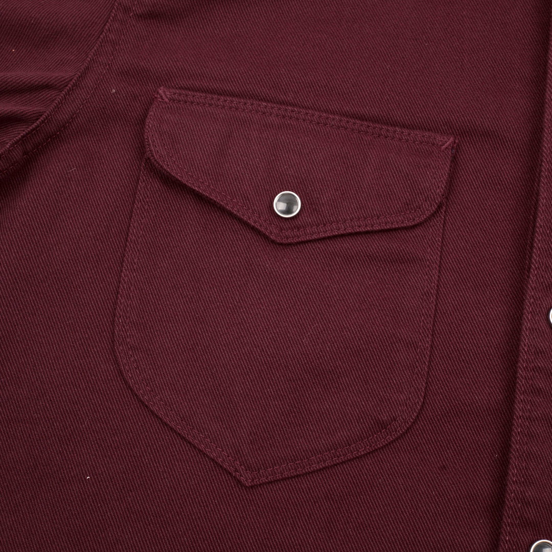 Freenote Cloth - Bodie LS Burgandy Twill
