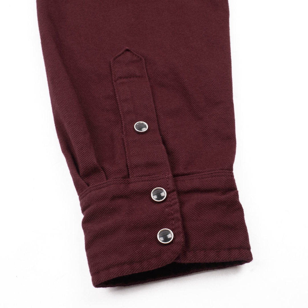 Freenote Cloth - Bodie LS Burgandy Twill