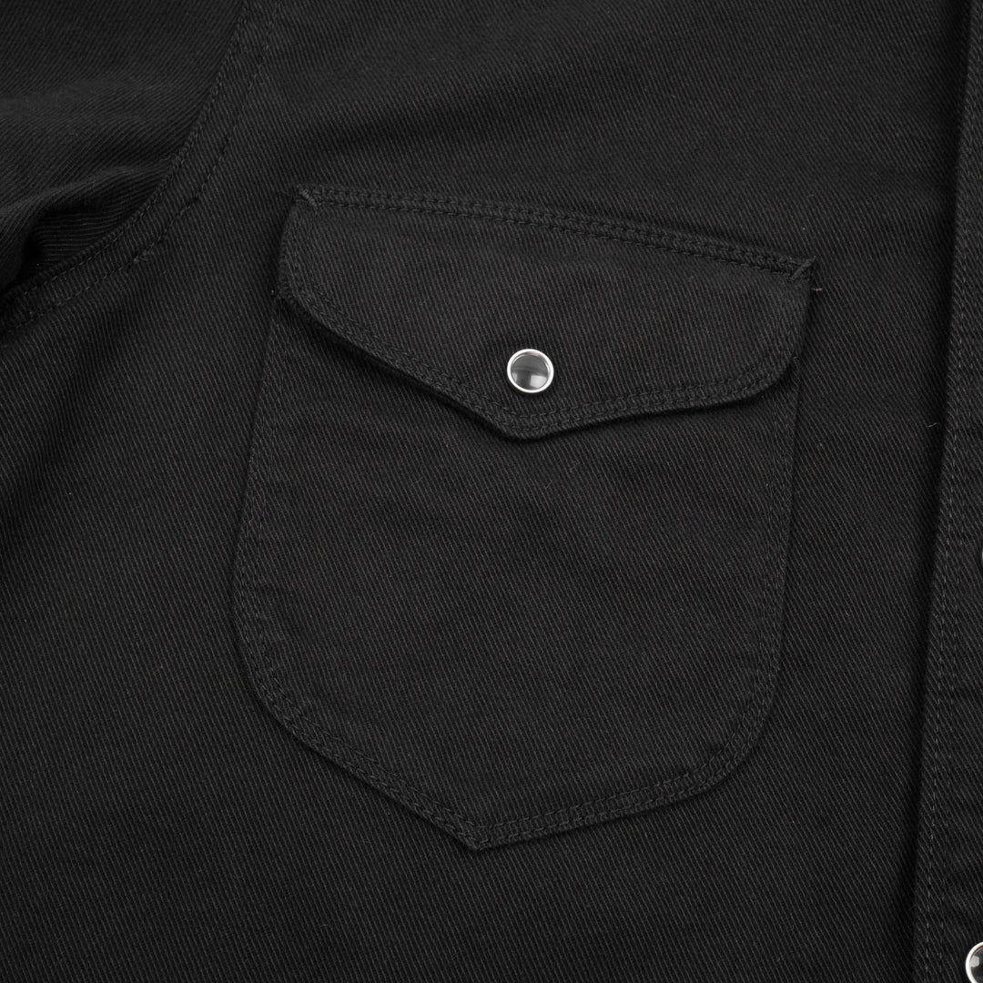 Freenote Cloth - Bodie LS Black Twill