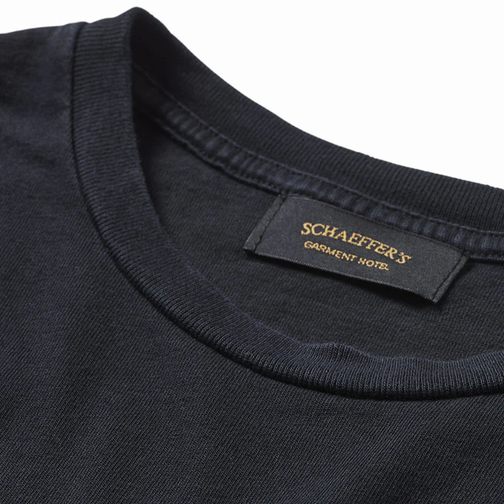 Schaeffer’s Garment Hotel Ringspun 40's Pocket Tee - Worn Black