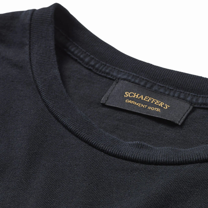 Schaeffer’s Garment Hotel Ringspun 40's Pocket Tee - Worn Black