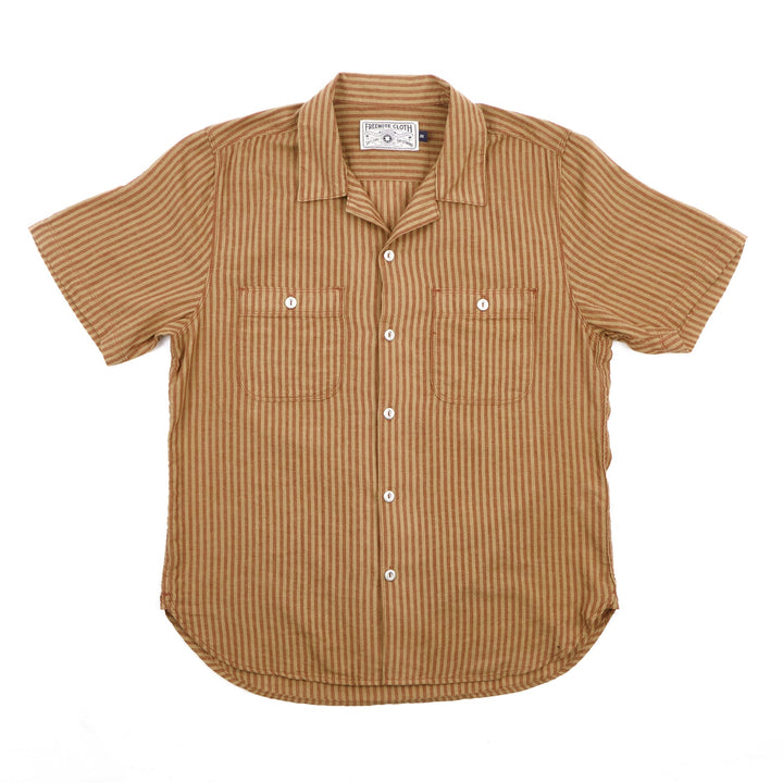 Freenote Cloth - Dayton Terracotta Stripe