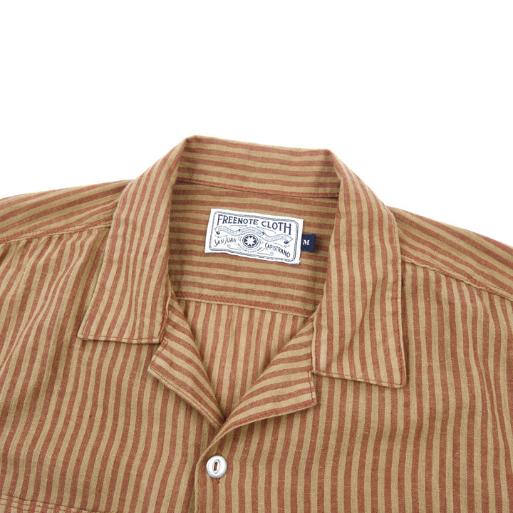 Freenote Cloth - Dayton Terracotta Stripe