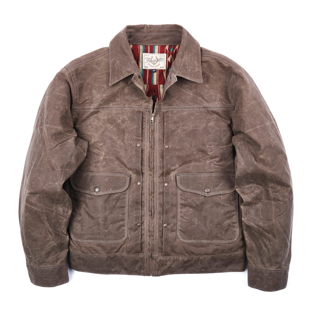 Freenote Cloth- Faro Jacket 10 oz Waxed Canvas- OAK