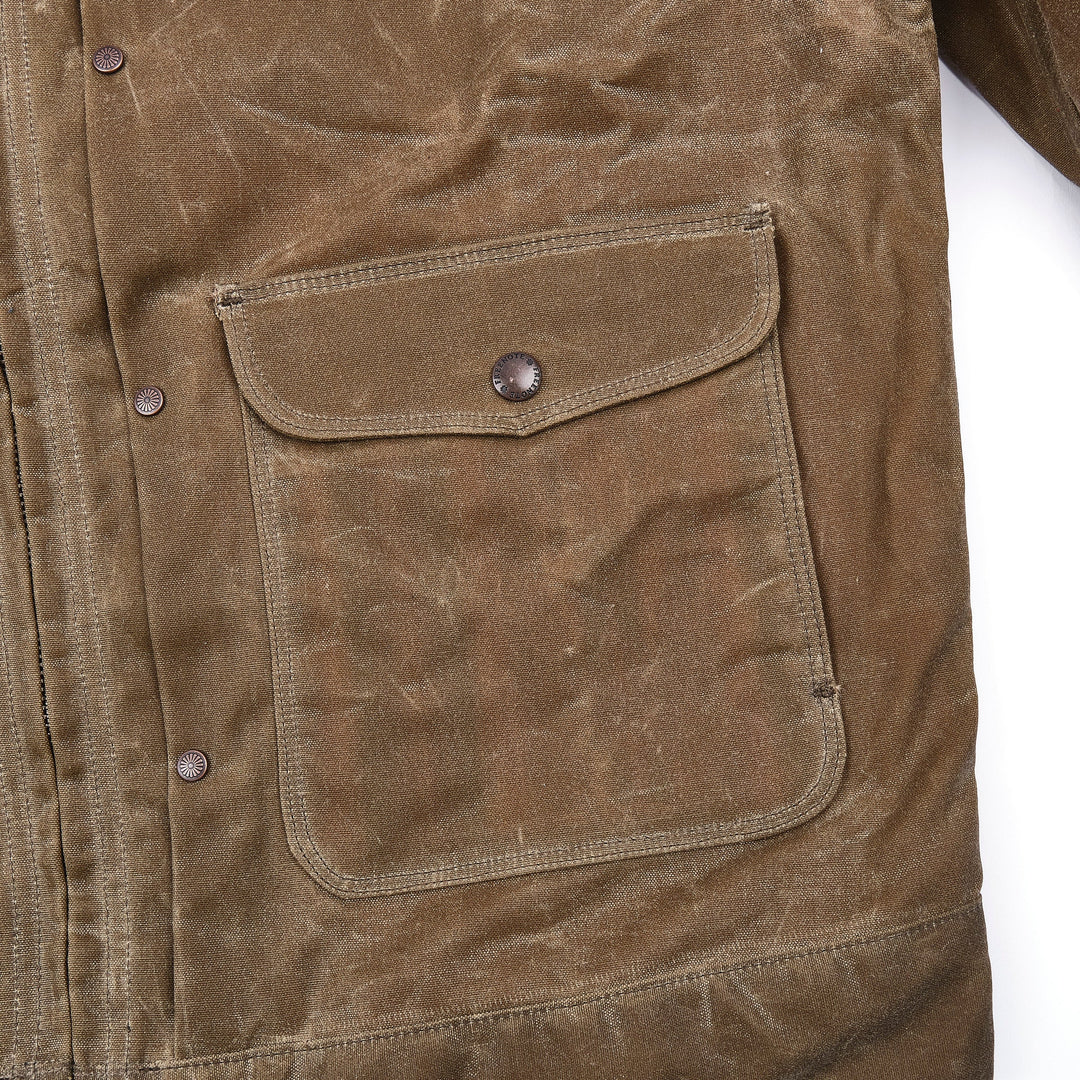 Freenote Cloth- Faro Jacket 10oz Waxed Canvas- Tobacco