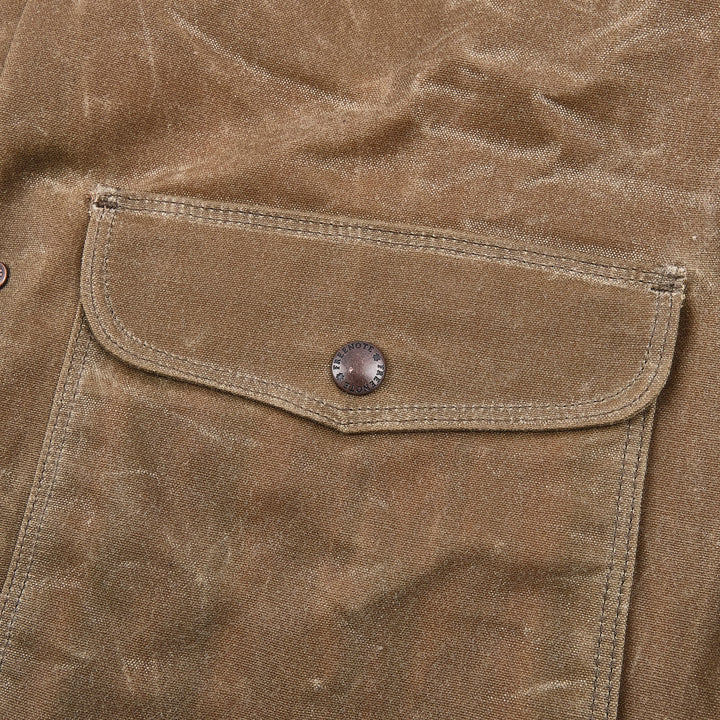 Freenote Cloth- Faro Jacket 10oz Waxed Canvas- Tobacco