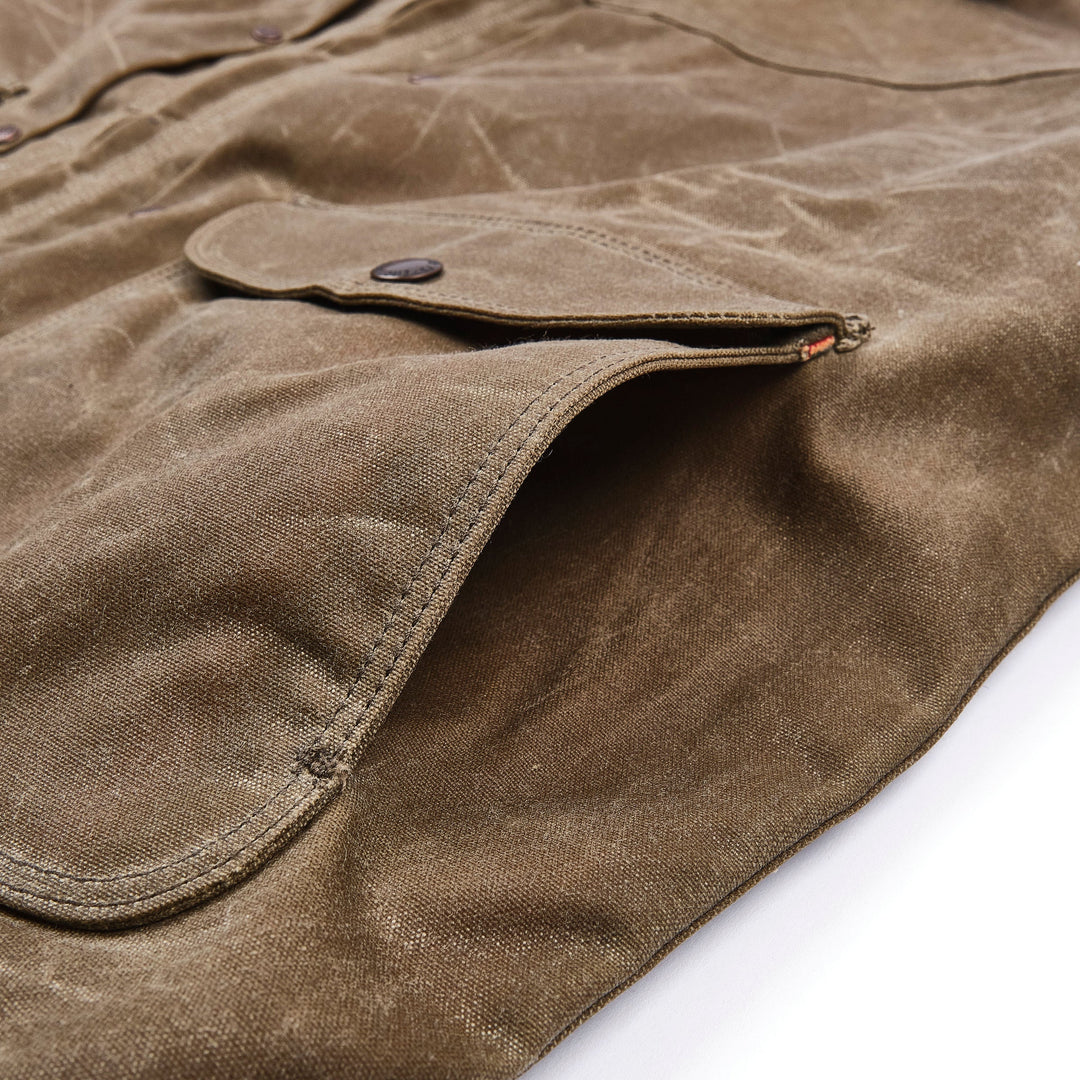 Freenote Cloth- Faro Jacket 10oz Waxed Canvas- Tobacco
