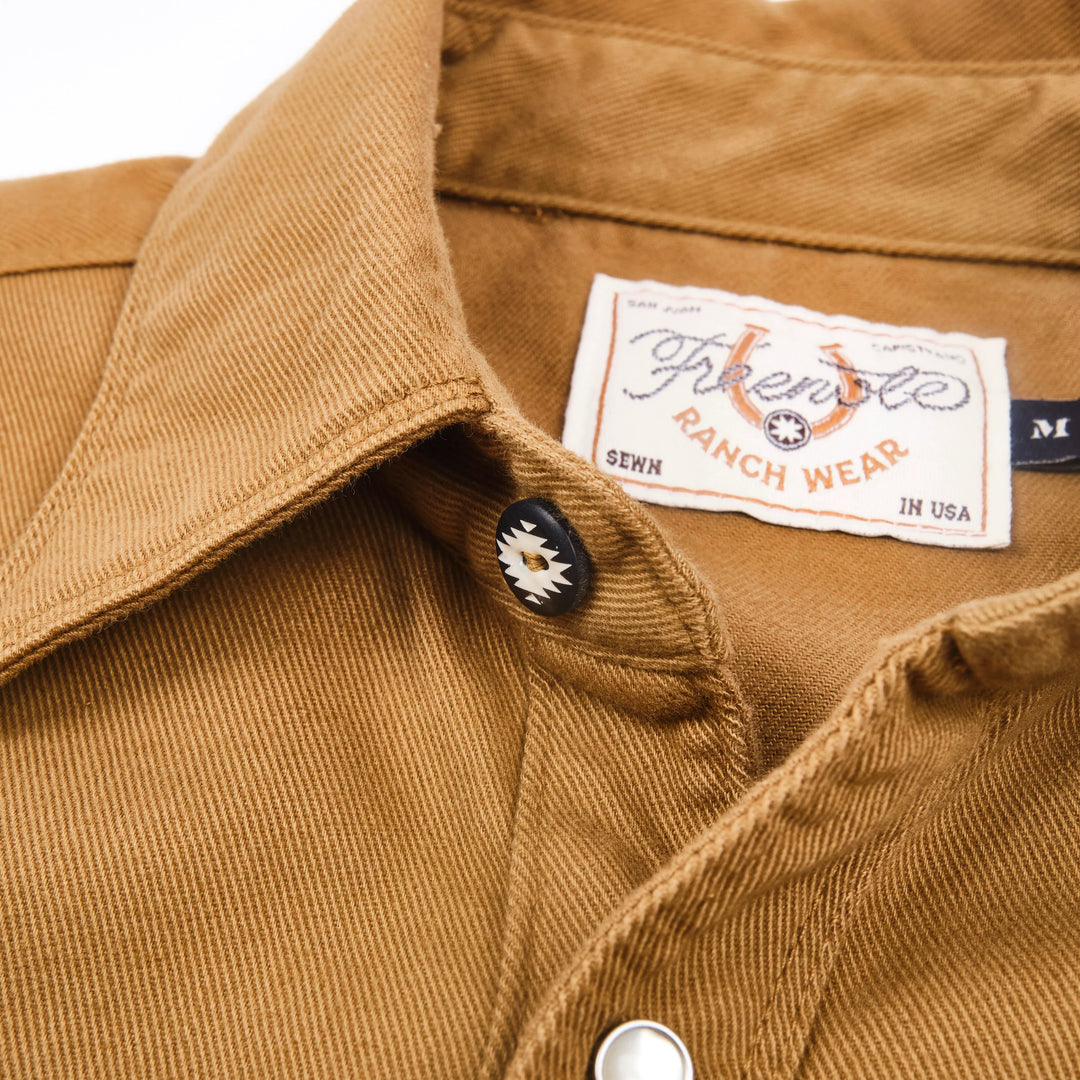 Freenote Cloth Long Sleeve Bodie - Khaki Twill