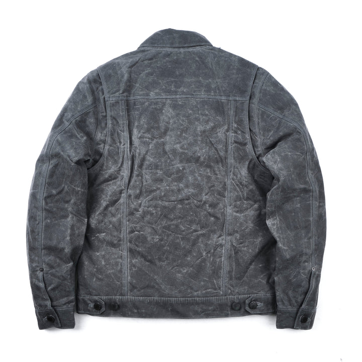 Freenote Cloth Riders Jacket Waxed Canvas - Charcoal
