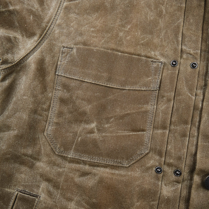 Freenote Cloth Riders Jacket Waxed Canvas - Tobacco Brown Interior