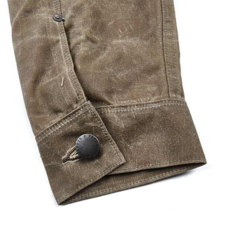 Freenote Cloth Riders Jacket Waxed Canvas - Tobacco Brown Interior