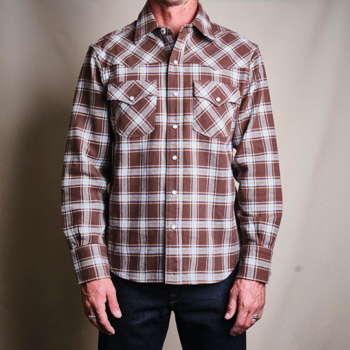 Freenote Cloth Western Scout - Brown Plaid