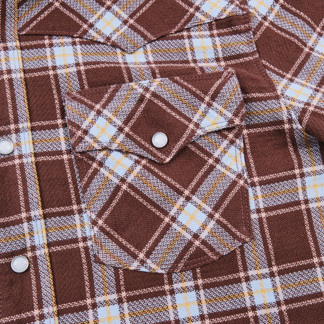 Freenote Cloth Western Scout - Brown Plaid