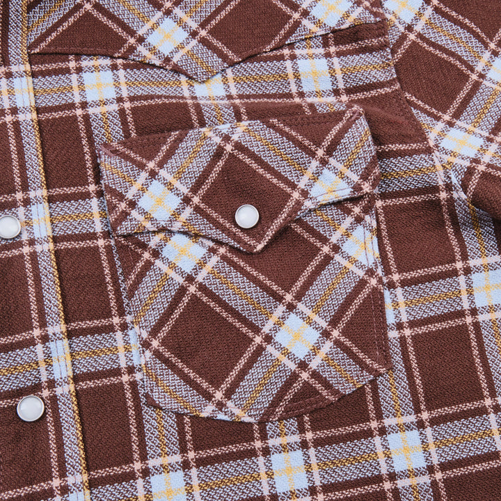 Freenote Cloth Western Scout - Brown Plaid