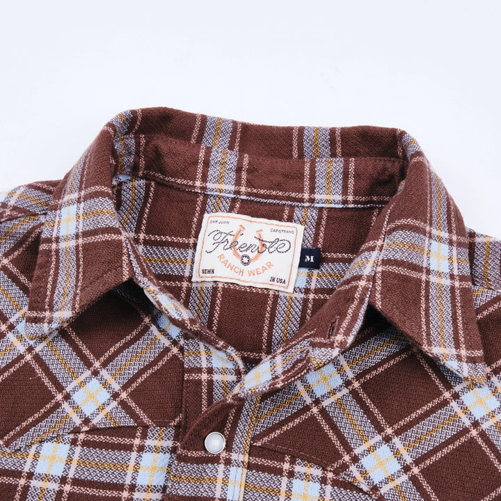 Freenote Cloth Western Scout - Brown Plaid