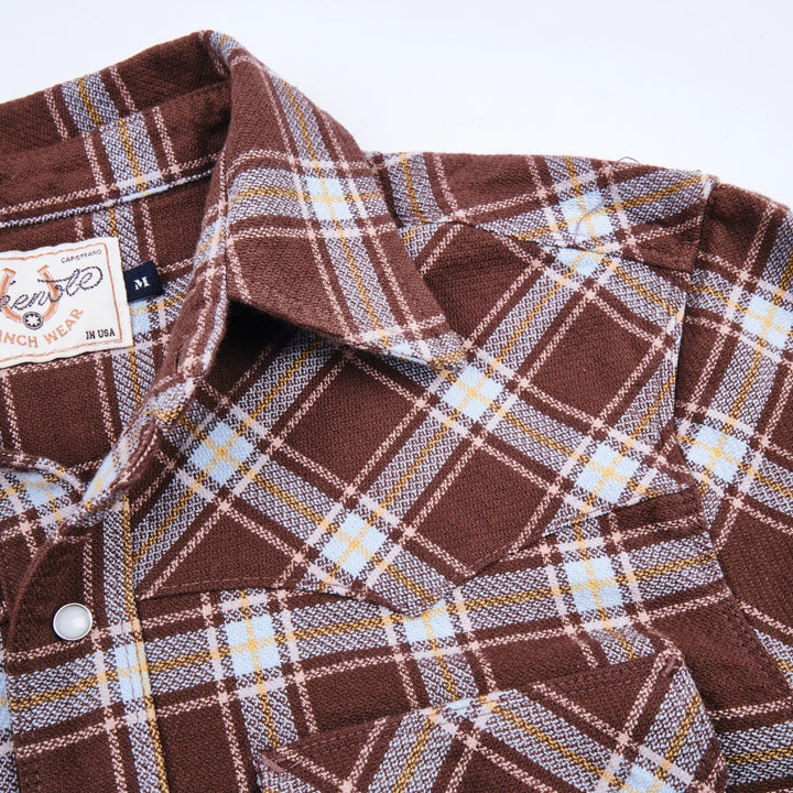 Freenote Cloth Western Scout - Brown Plaid