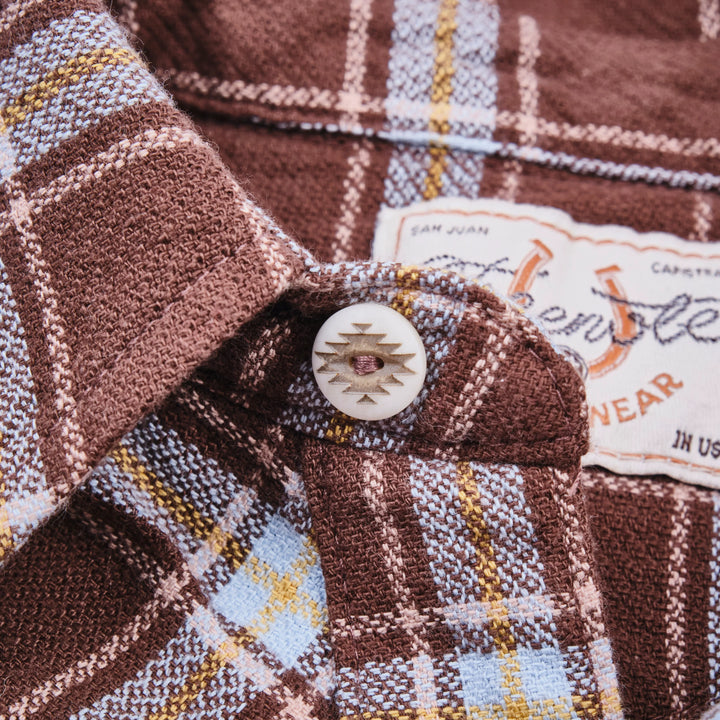 Freenote Cloth Western Scout - Brown Plaid