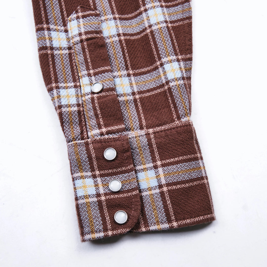 Freenote Cloth Western Scout - Brown Plaid