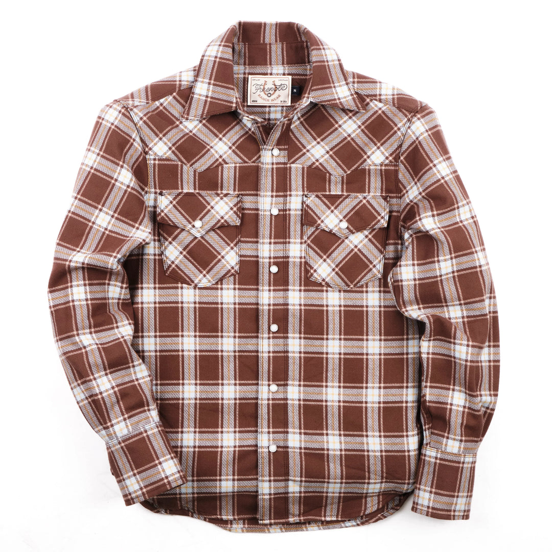 Freenote Cloth Western Scout - Brown Plaid