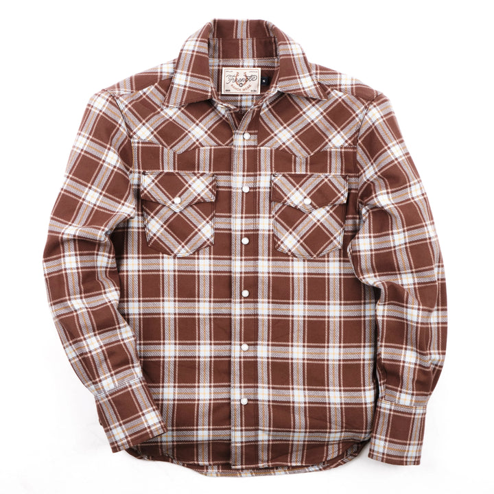 Freenote Cloth Western Scout - Brown Plaid