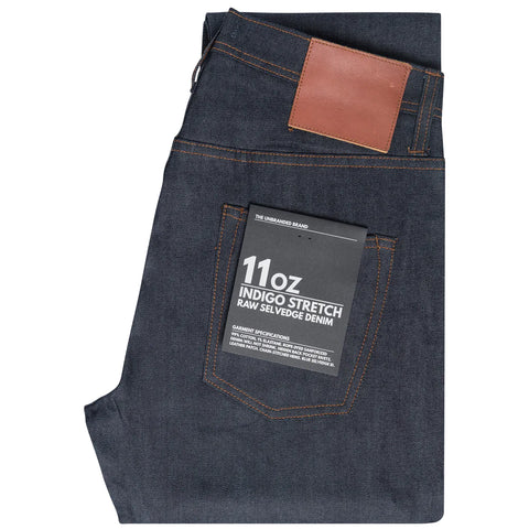 Unbranded Relaxed Tapered Fit 11oz Indigo Stretch Selvedge Denim