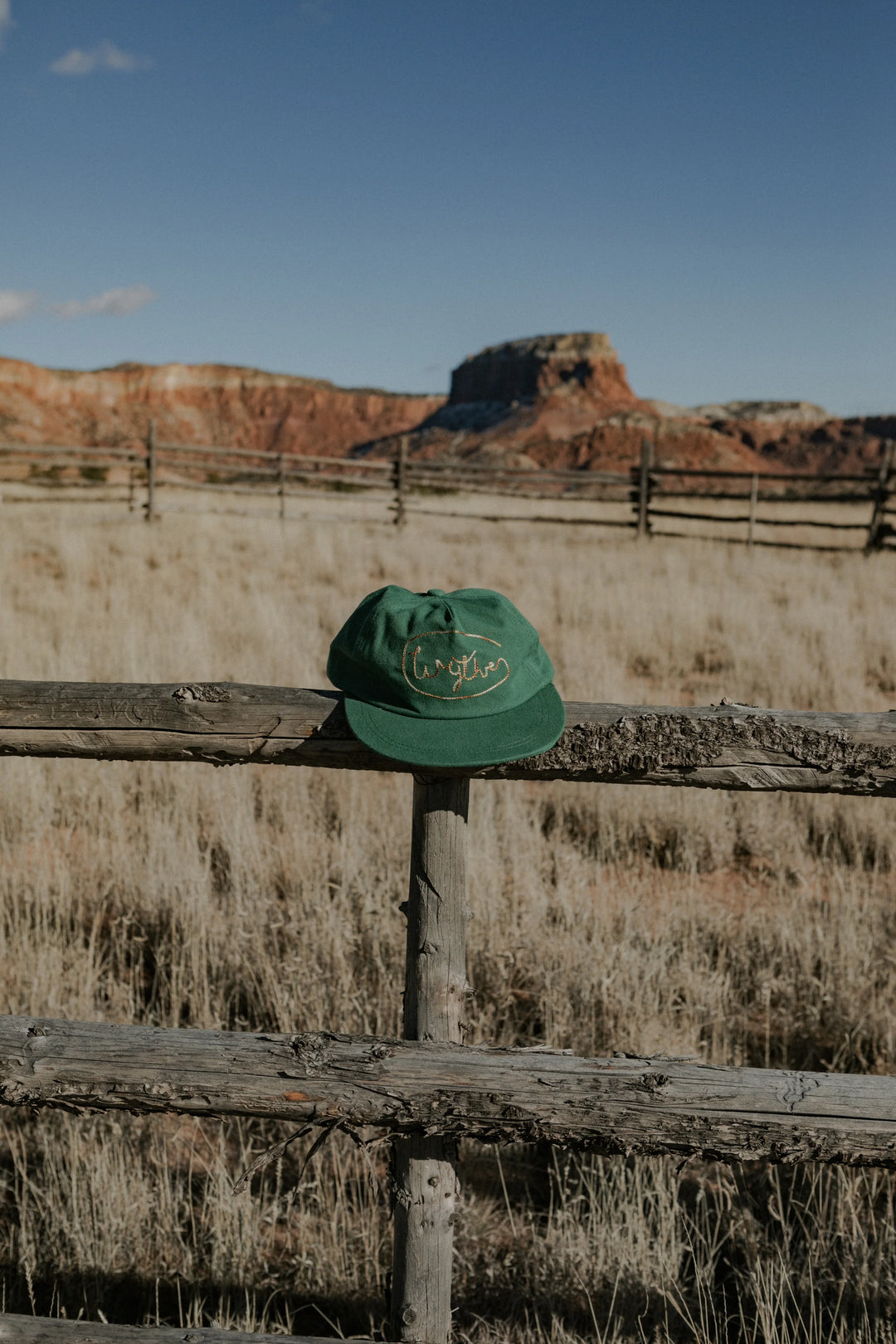 Wythe Chainstitched Canvas Ranch Hat - Green/Ombre