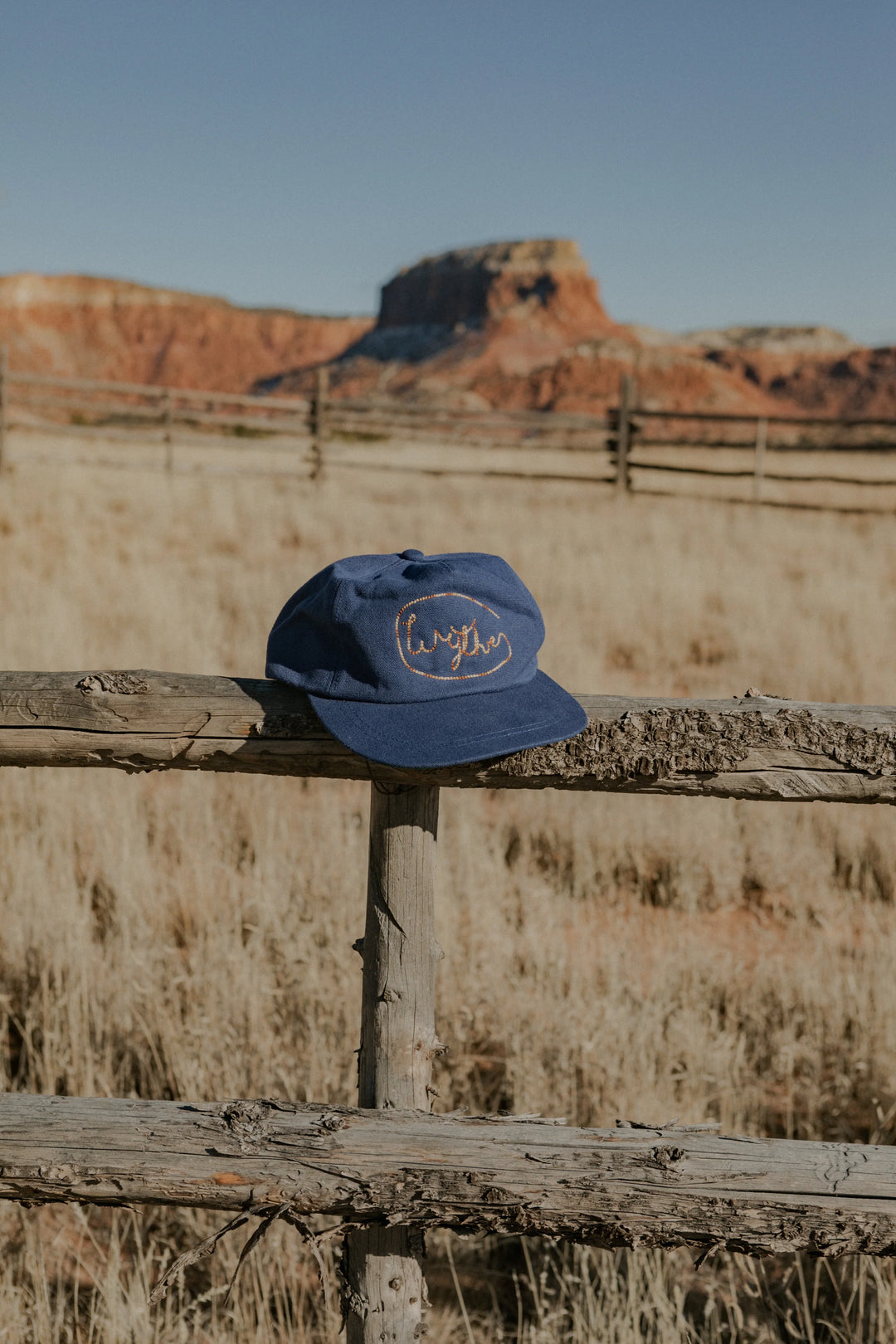 Wythe Chainstitched Canvas Ranch Hat - Blue/Ombre