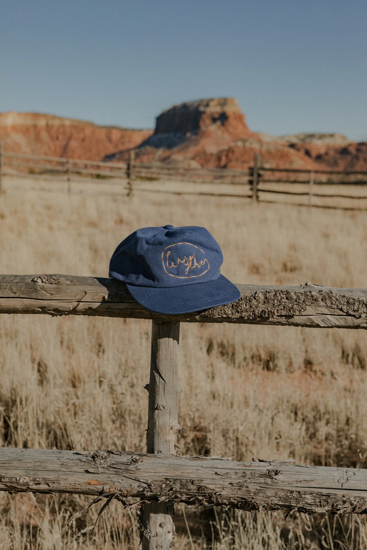 Wythe Chainstitched Canvas Ranch Hat - Blue/Ombre