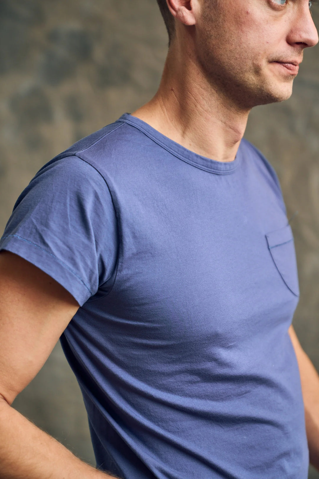 Wythe Tubular Pocket Tee Shirt - Faded Navy