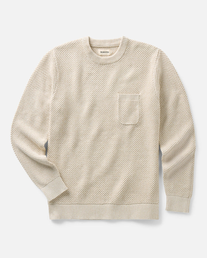Taylor Stitch Crawford Crew Sweater - Marled Natural