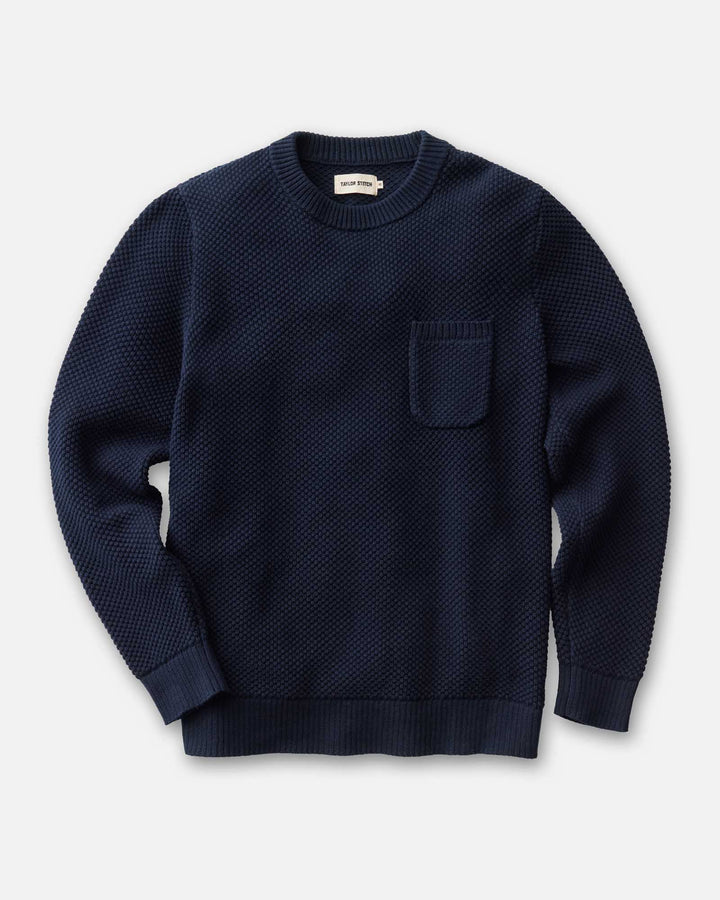 Taylor Stitch Crawford Crew Sweater - Navy