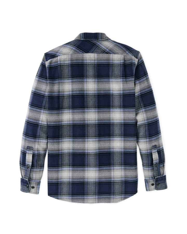 Filson Vintage Flannel Work Shirt - Light Blue / Navy Plaid