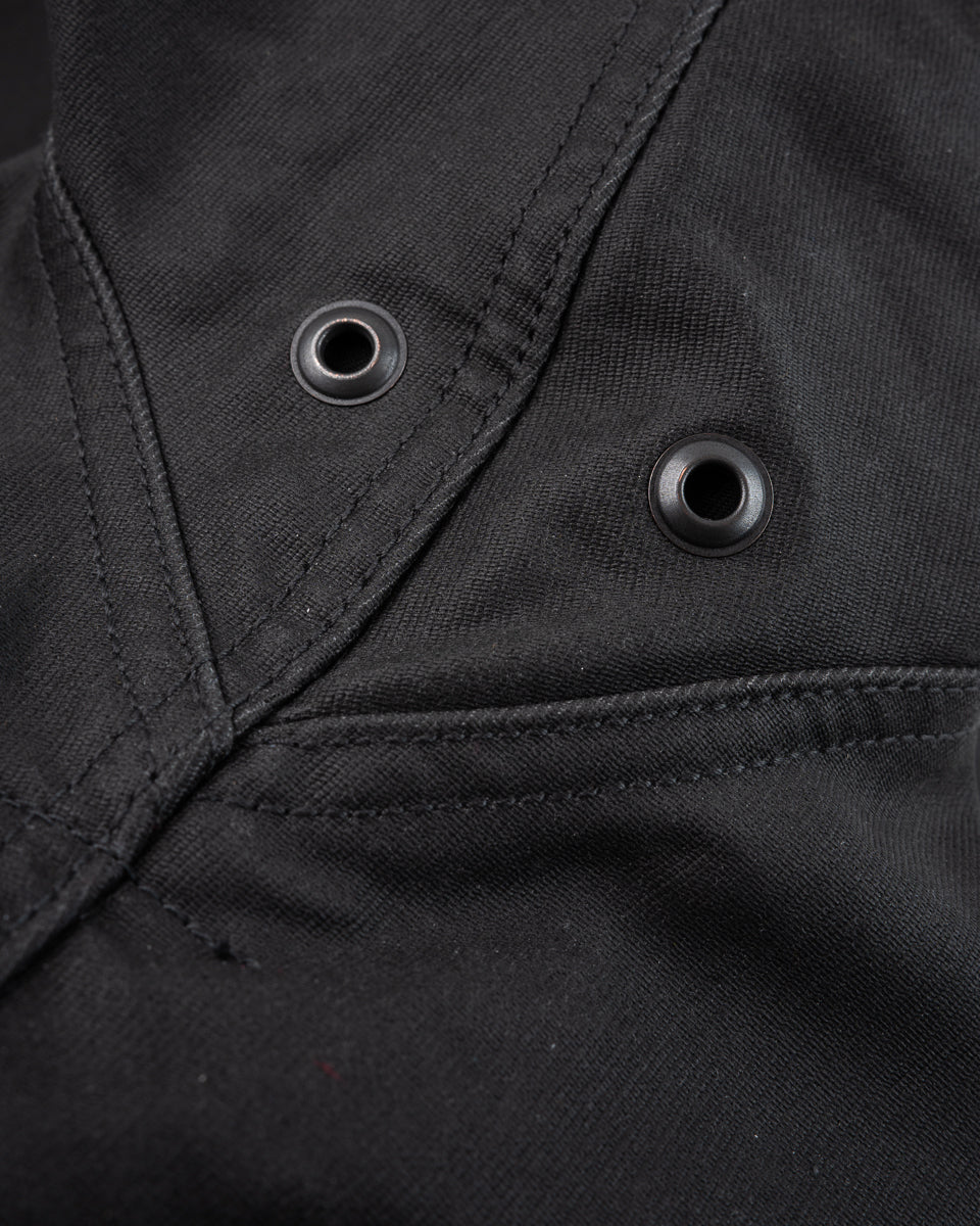 Iron Heart Oiled Whipcord N1 Deck Jacket - Black