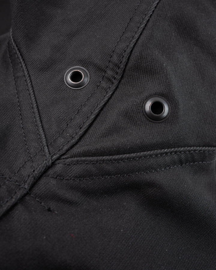 Iron Heart Oiled Whipcord N1 Deck Jacket - Black