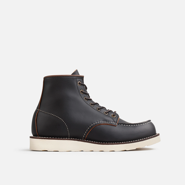 Red Wing Heritage Seconds - Style 8849 CLASSIC MOC MEN'S 6-INCH BOOT IN BLACK PRAIRIE LEATHER